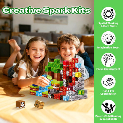 150PCS Magnetic Blocks- Magnetic Building Blocks, Magnet Cubes for Kids Toys, Sensory STEM Building Toys for 3-5 4-6 5-7 6-8 Year Old Boys Girls Christmas Birthday Gifts Travel Outdoor Kids Games