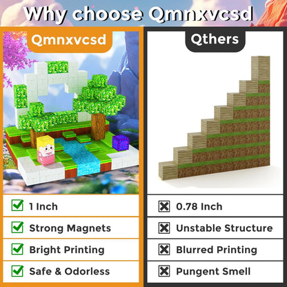 Magnetic Blocks, 100 PCS Building Blocks Set, Magnetic Tiles Building Toys for 3+ Year Old Boys & Girls, STEM Magnetic Building Blocks for Toddlers Kids